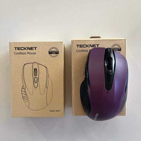 TECKNET Wireless Mouse, 2.4G Ergonomic Optical Mouse - Picture 1 of 5